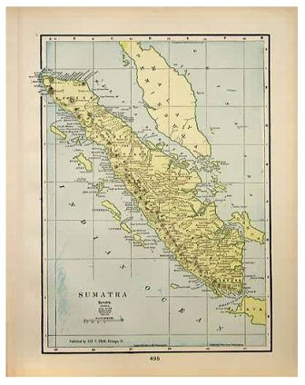1908 Map of Sumatra - Home of our Sumatra Mandheling Coffee