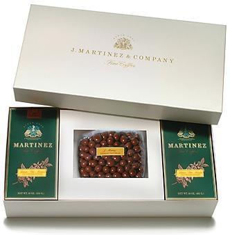 Coffee Gift Box with Chocolate Covered Coffee Beans