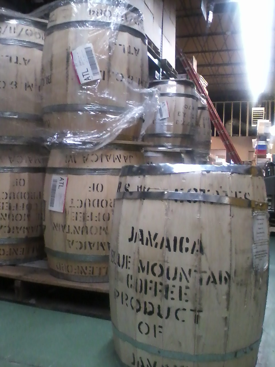Jamaica Blue Mountain Coffee Shipment - RSW Estates and Wallenford 