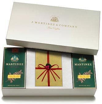 Coffee gift box with truffles