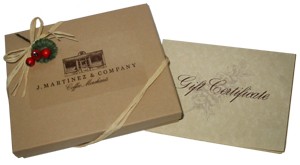 J. Martinez Gift Certificate