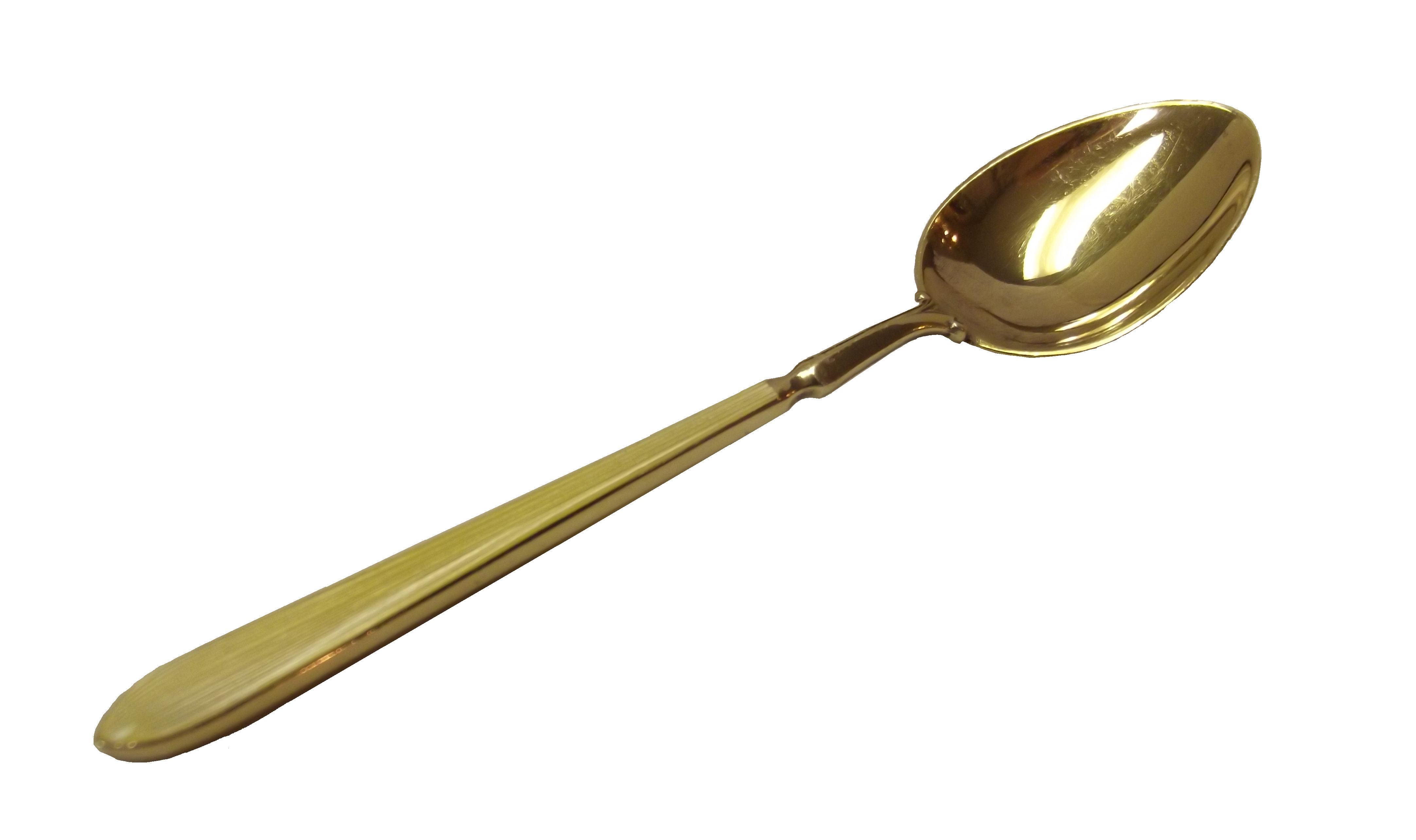 Sterling Silver Demitasse Spoon with Gold Wash and Enamel, top