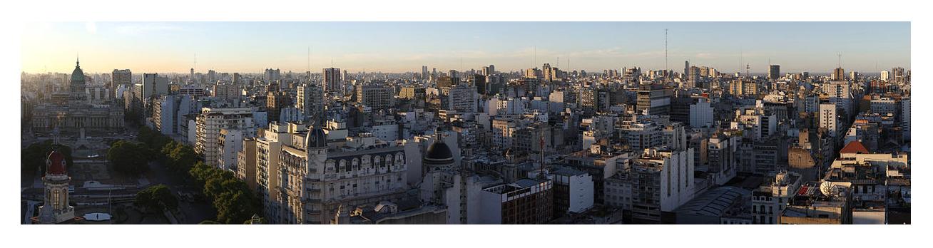 Luis Argerich - Panorama of Buenos Aires, cropped from right