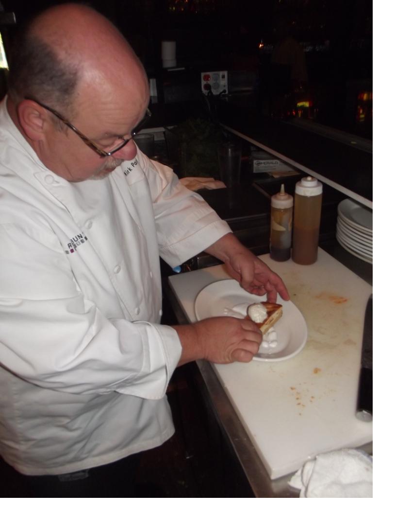 Kirk Parks prepares a dessert at Kevin Rathbun's Steak