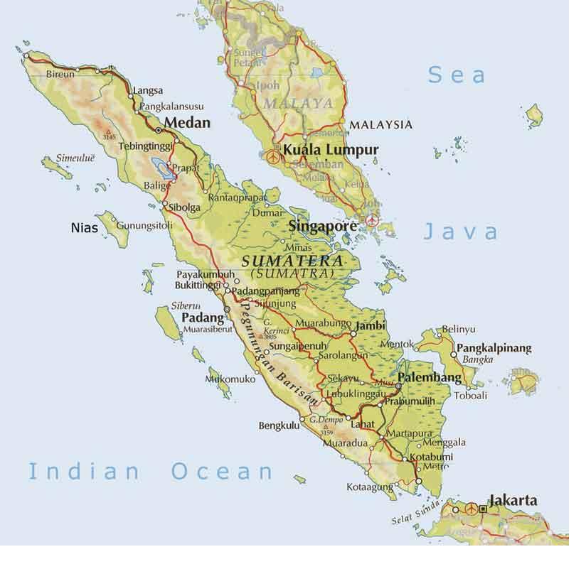 Map of Sumatra